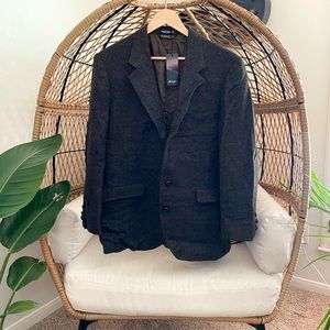 Nasty Gal Vintage Padded Shoulders Oversized Tweed Blazer